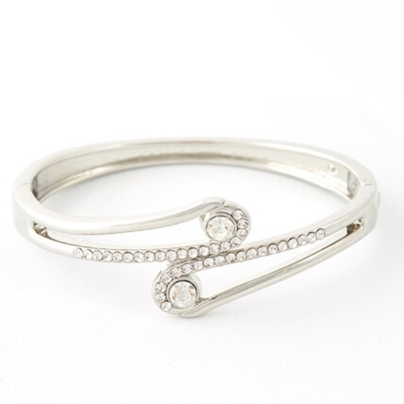 Macy's Silver Toned Crystal Bracelet - Picture 7 of 7